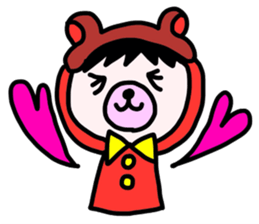 Red clothes Nekorin sticker #4445114