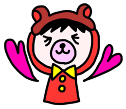 Red clothes Nekorin sticker #4445114