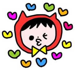 Red clothes Nekorin sticker #4445115