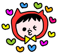 Red clothes Nekorin sticker #4445115