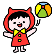 Red clothes Nekorin sticker #4445117