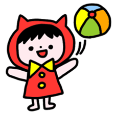 Red clothes Nekorin sticker #4445117