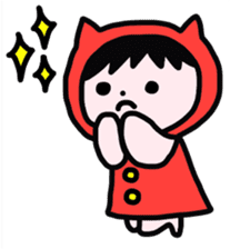 Red clothes Nekorin sticker #4445123