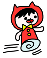 Red clothes Nekorin sticker #4445125