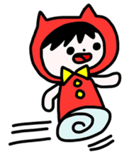 Red clothes Nekorin sticker #4445125