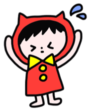 Red clothes Nekorin sticker #4445128