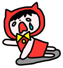 Red clothes Nekorin sticker #4445129
