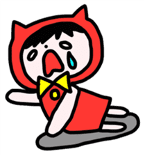Red clothes Nekorin sticker #4445129
