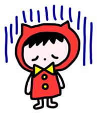 Red clothes Nekorin sticker #4445130