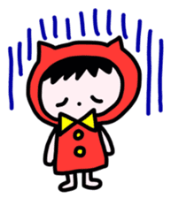 Red clothes Nekorin sticker #4445130