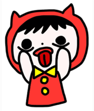 Red clothes Nekorin sticker #4445134