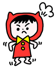 Red clothes Nekorin sticker #4445135