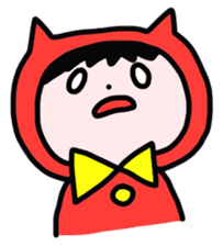 Red clothes Nekorin sticker #4445136