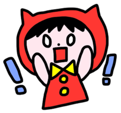 Red clothes Nekorin sticker #4445138