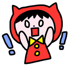 Red clothes Nekorin sticker #4445138