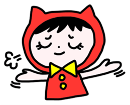 Red clothes Nekorin sticker #4445140
