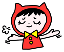 Red clothes Nekorin sticker #4445140