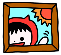 Red clothes Nekorin sticker #4445142
