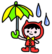 Red clothes Nekorin sticker #4445143