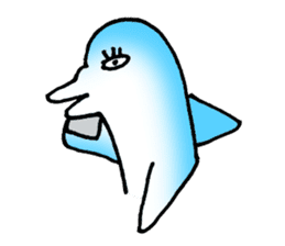 Daily life of the dolphin sticker #4445516