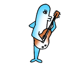 Daily life of the dolphin sticker #4445524