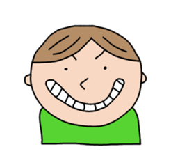 A Boy in green sticker #4446666