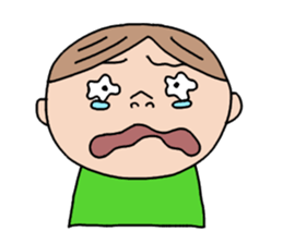 A Boy in green sticker #4446671