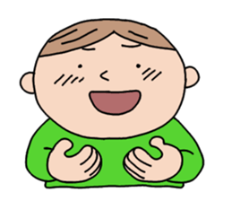 A Boy in green sticker #4446676