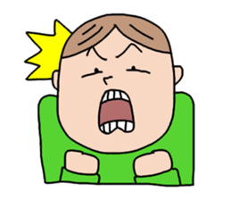 A Boy in green sticker #4446678