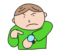 A Boy in green sticker #4446679