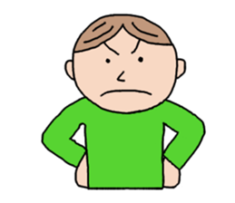 A Boy in green sticker #4446683