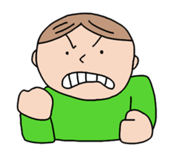 A Boy in green sticker #4446685