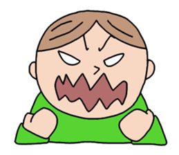 A Boy in green sticker #4446686