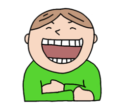 A Boy in green sticker #4446690