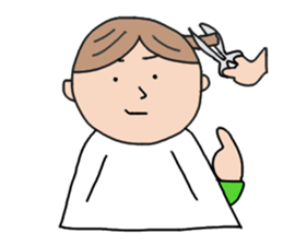 A Boy in green sticker #4446702