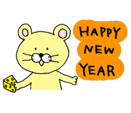 New Year greeting sticker sticker #4447600