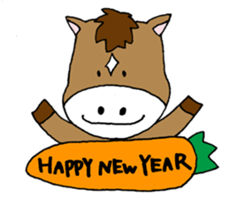 New Year greeting sticker sticker #4447618