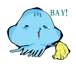 Friends of a jellyfish and the sea sticker #4447718