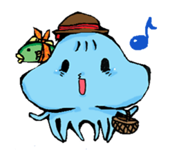 Friends of a jellyfish and the sea sticker #4447720