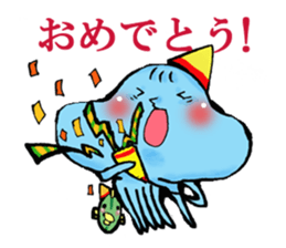 Friends of a jellyfish and the sea sticker #4447735