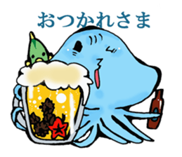 Friends of a jellyfish and the sea sticker #4447736