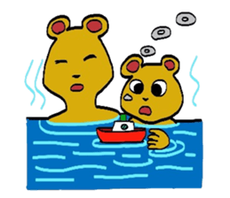 kumatarou family 2 sticker #4447764