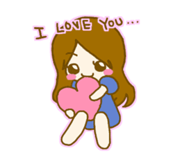 The cute heart English ver. sticker #4448672