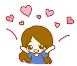 The cute heart English ver. sticker #4448684