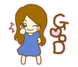 The cute heart English ver. sticker #4448697