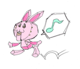 mechanical rabbit sticker #4449546