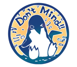 The seal of penguins and polar bear. sticker #4449893
