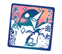 The seal of penguins and polar bear. sticker #4449898