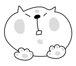 Loose White Kitty 3 sticker #4450187