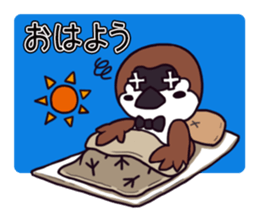 Greeting sparrow sticker #4450264